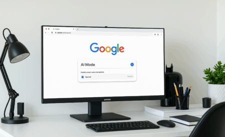 Google AI Mode Tab Positioned on the Left Side of the Interface