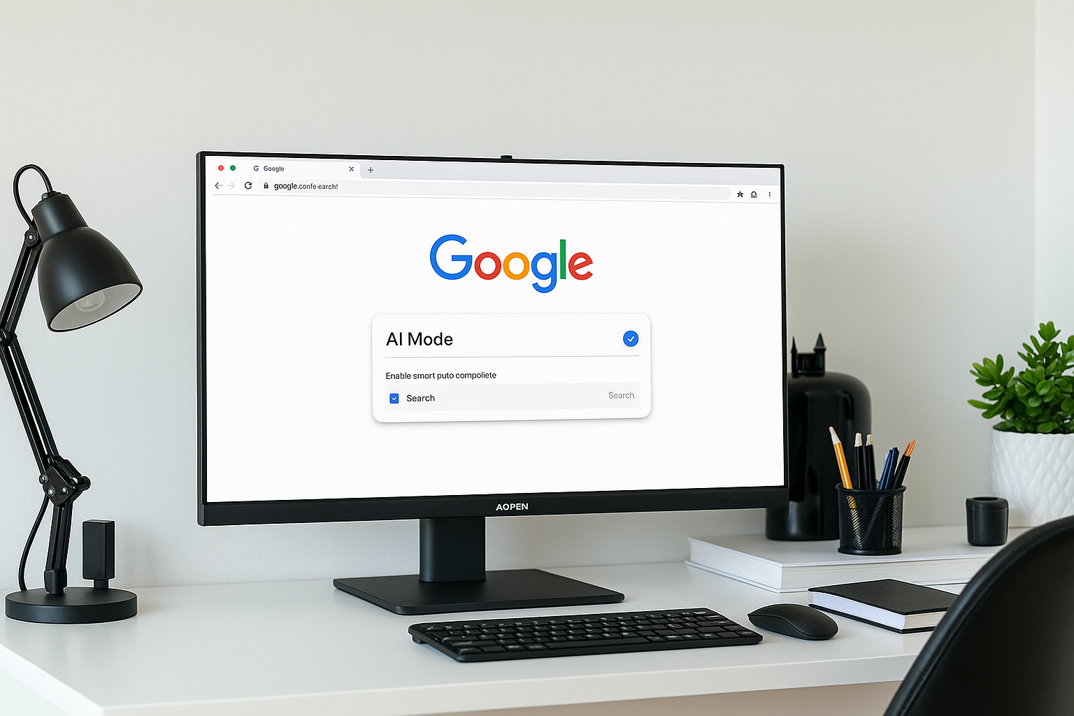 Google AI Mode Tab Positioned on the Left Side of the Interface