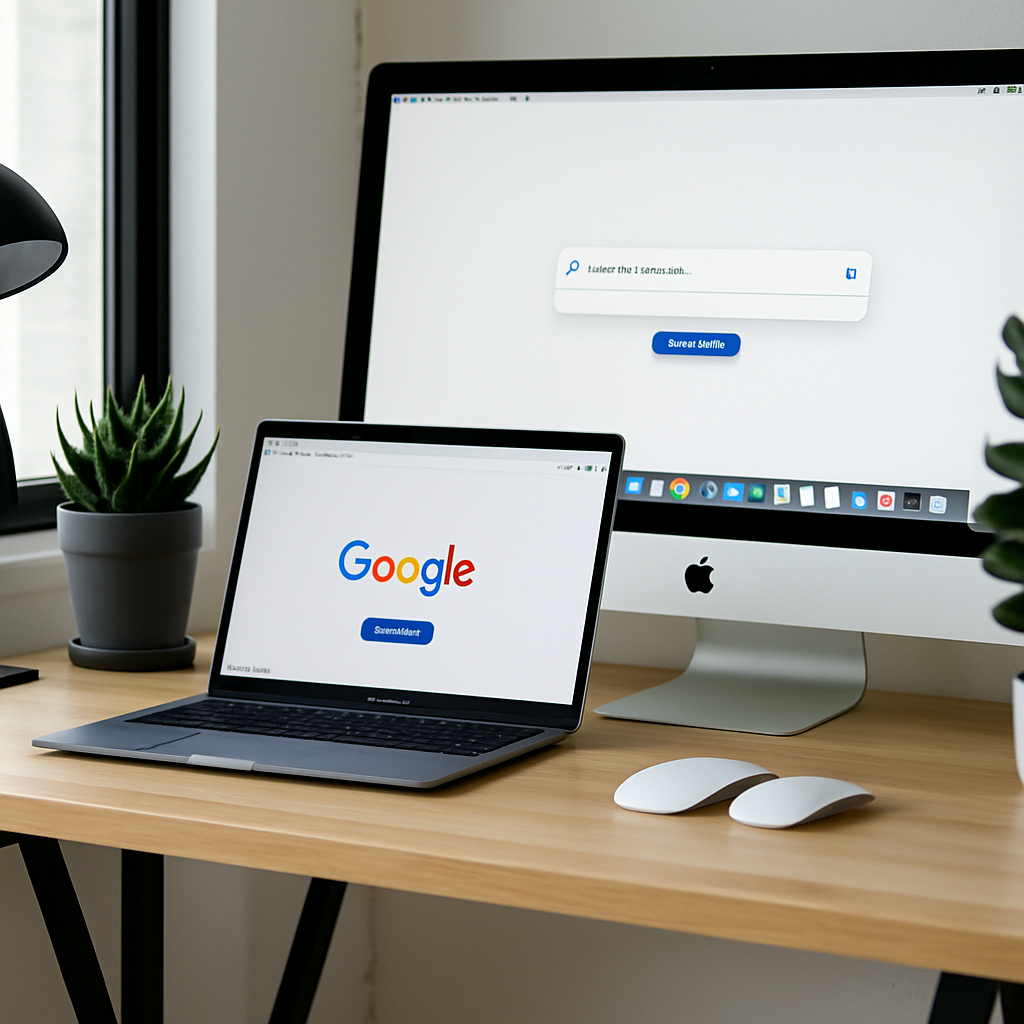 Google AI Mode Button on Homepage Search Box