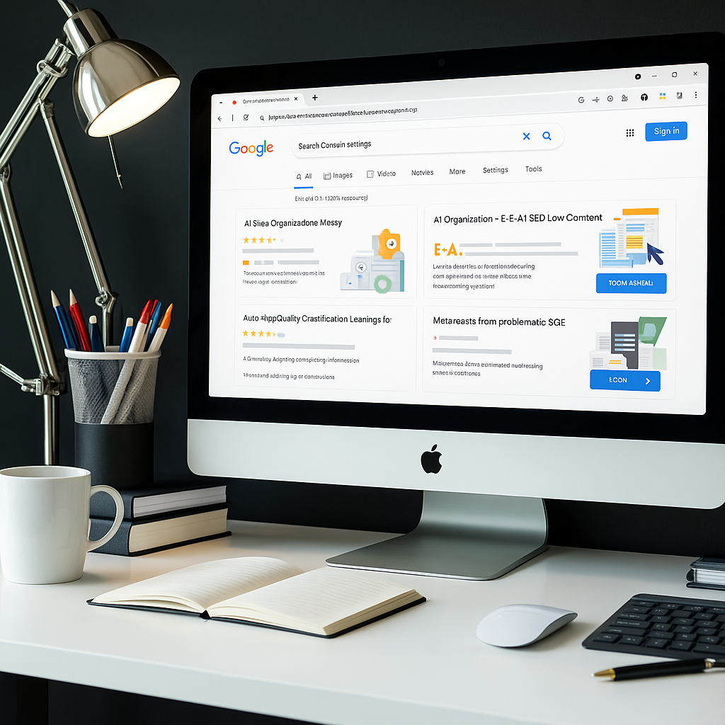 Google AI Organized Search Results Optimization 2025