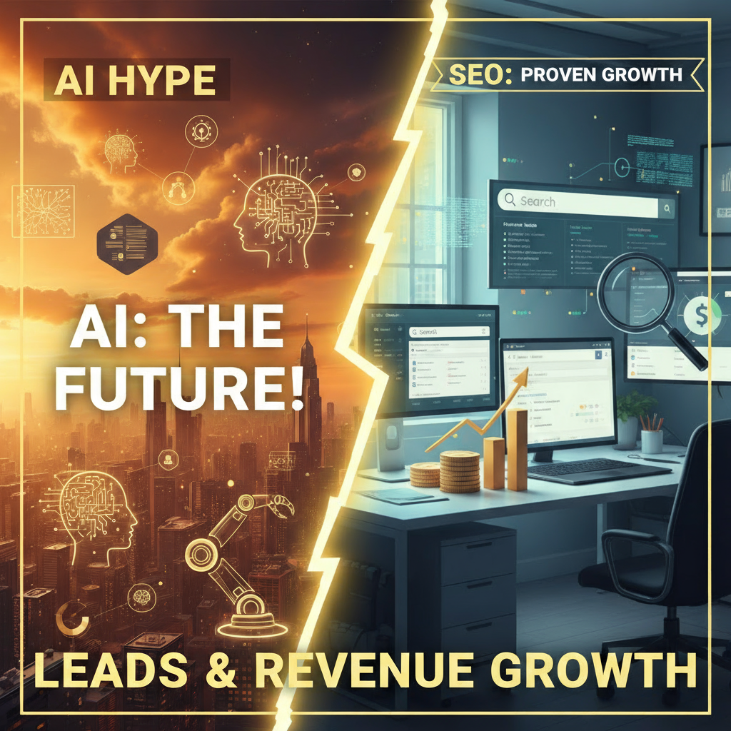 AI Hype vs SEO Reality Leads Revenue