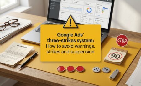 Google Ads’ three-strikes system: How to avoid warnings, strikes and suspension