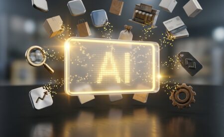 AI Visibility Index header image showing brands disappearing into an AI answer box