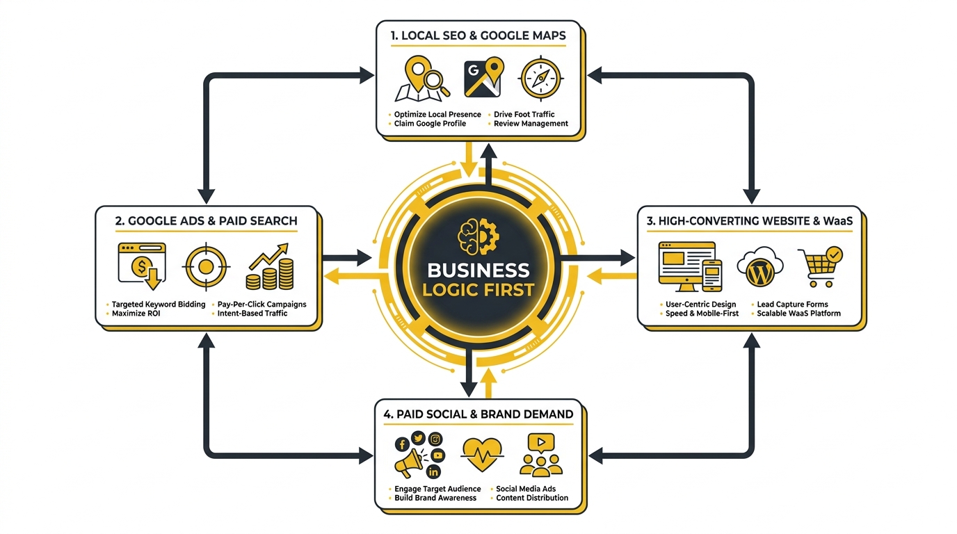 SEOteric integrated Dallas digital marketing framework and core growth pillars